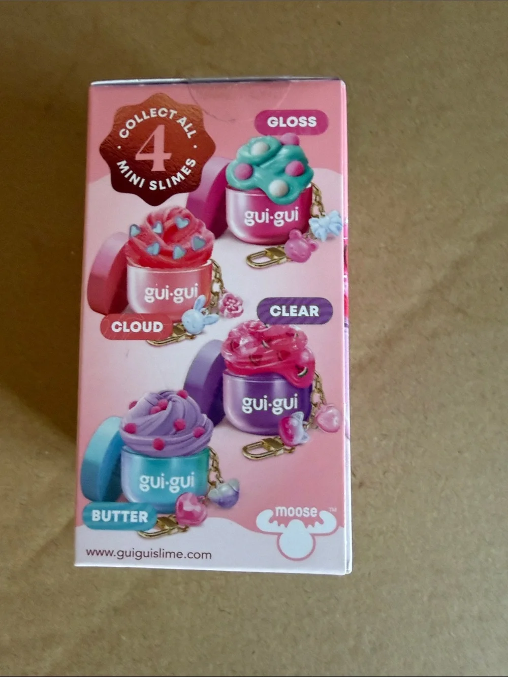 Mini  gui gui Clear Slime Kit - Pink & Purple